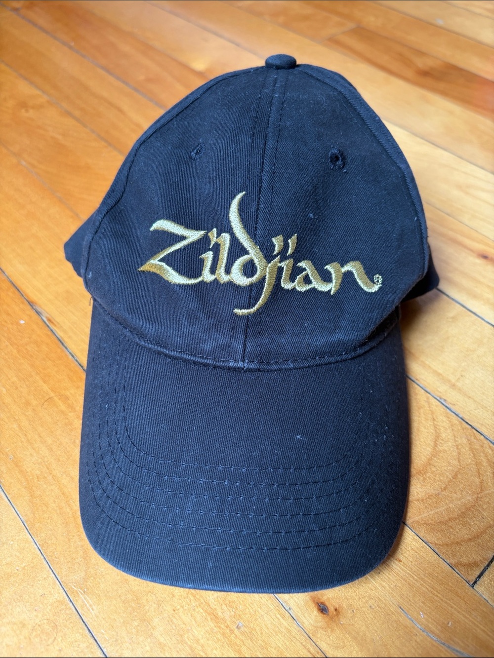 Black Zildhian Baseball Cap with Gold Logo